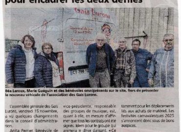 LE JOURNAL Article du 22 novembr